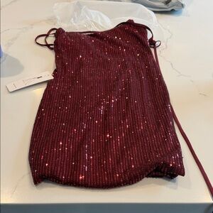Sparkling Red Sequin Dress